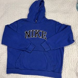 Blue Nike cotton hoodie XL